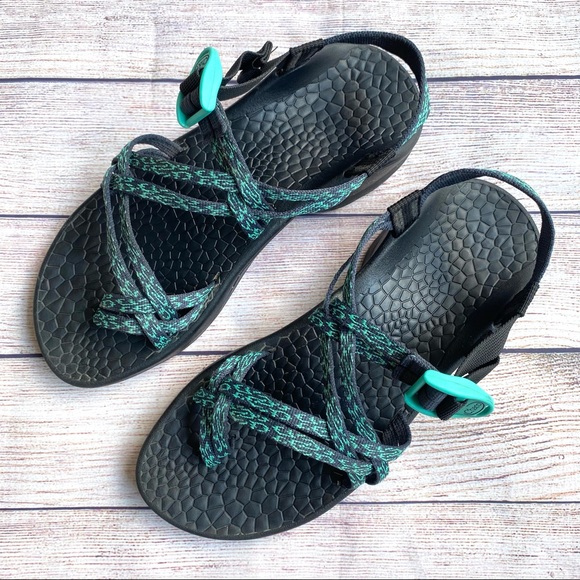 Chaco Shoes - CHACOS Women’s Turquoise Print Sandals Size 9